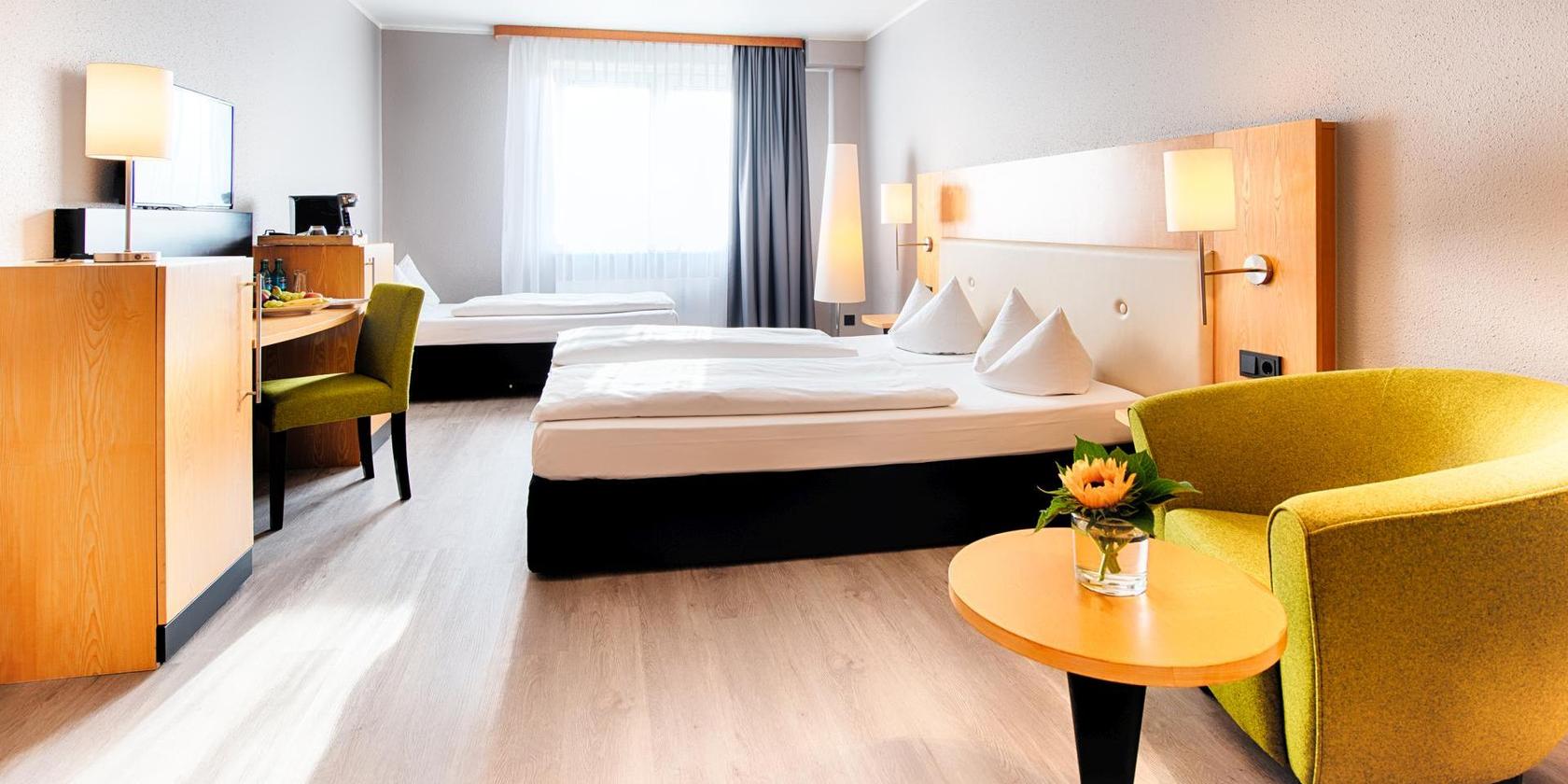 Superior Zimmer ACHAT Hotel Egelsbach Frankfurt Betten